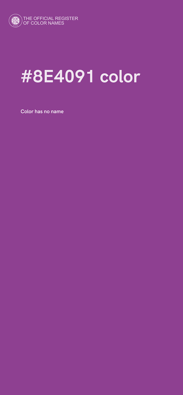 #8E4091 color image