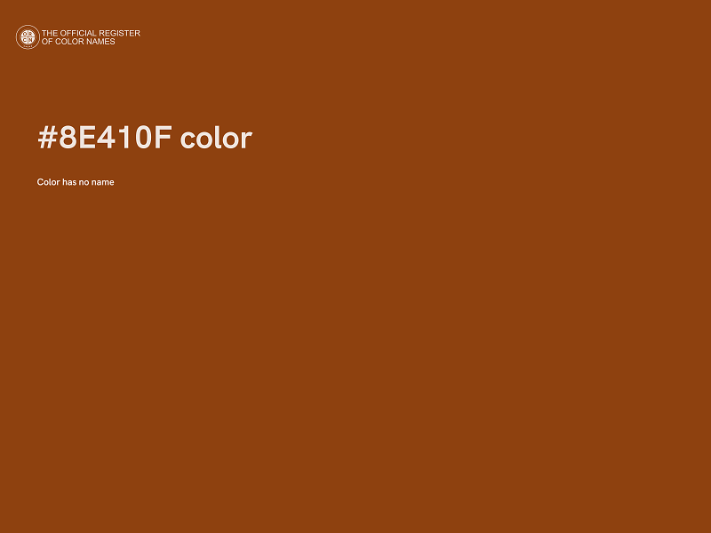 #8E410F color image