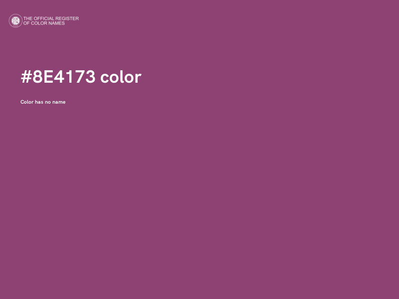 #8E4173 color image