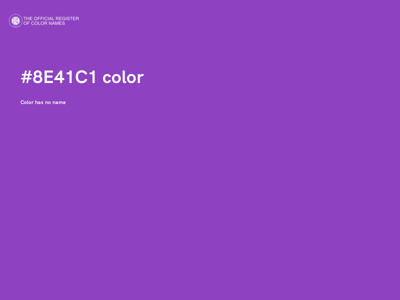 #8E41C1 color image