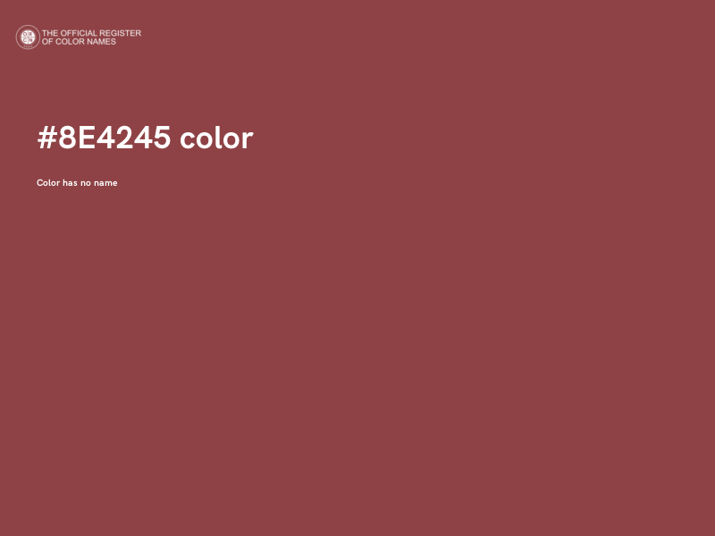 #8E4245 color image