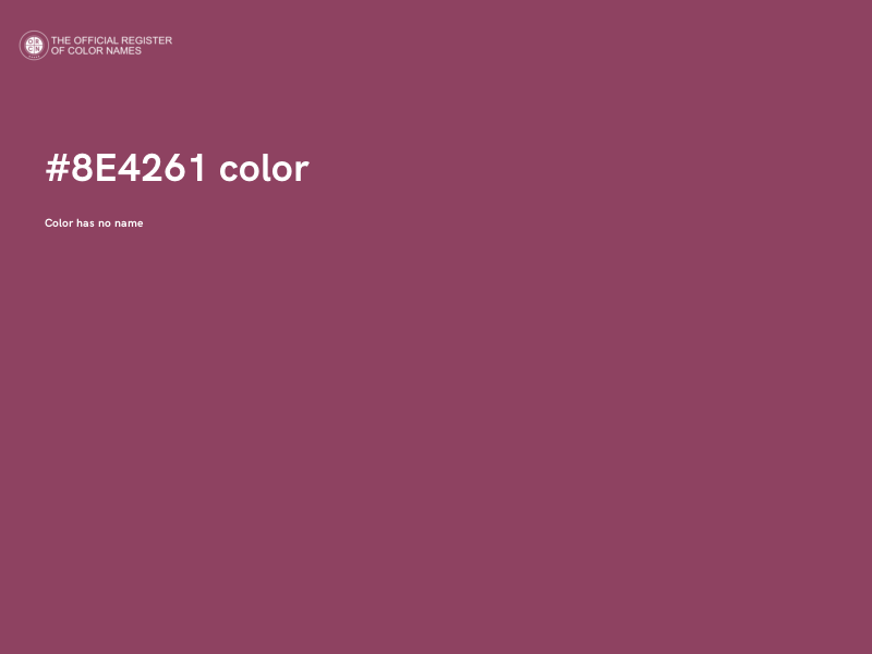 #8E4261 color image