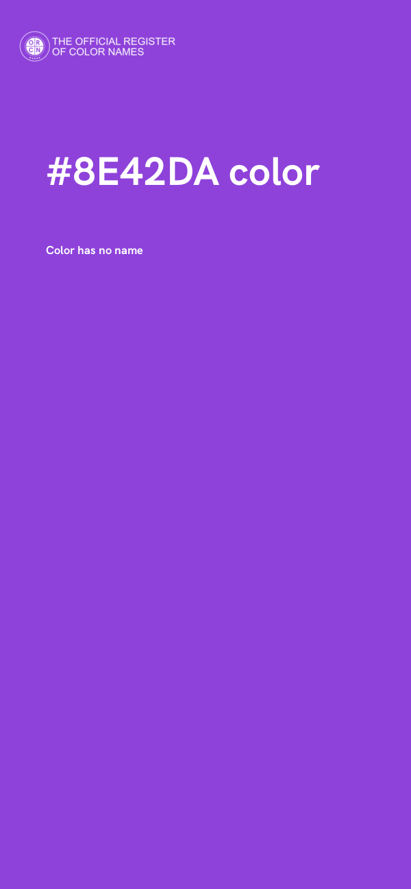 #8E42DA color image