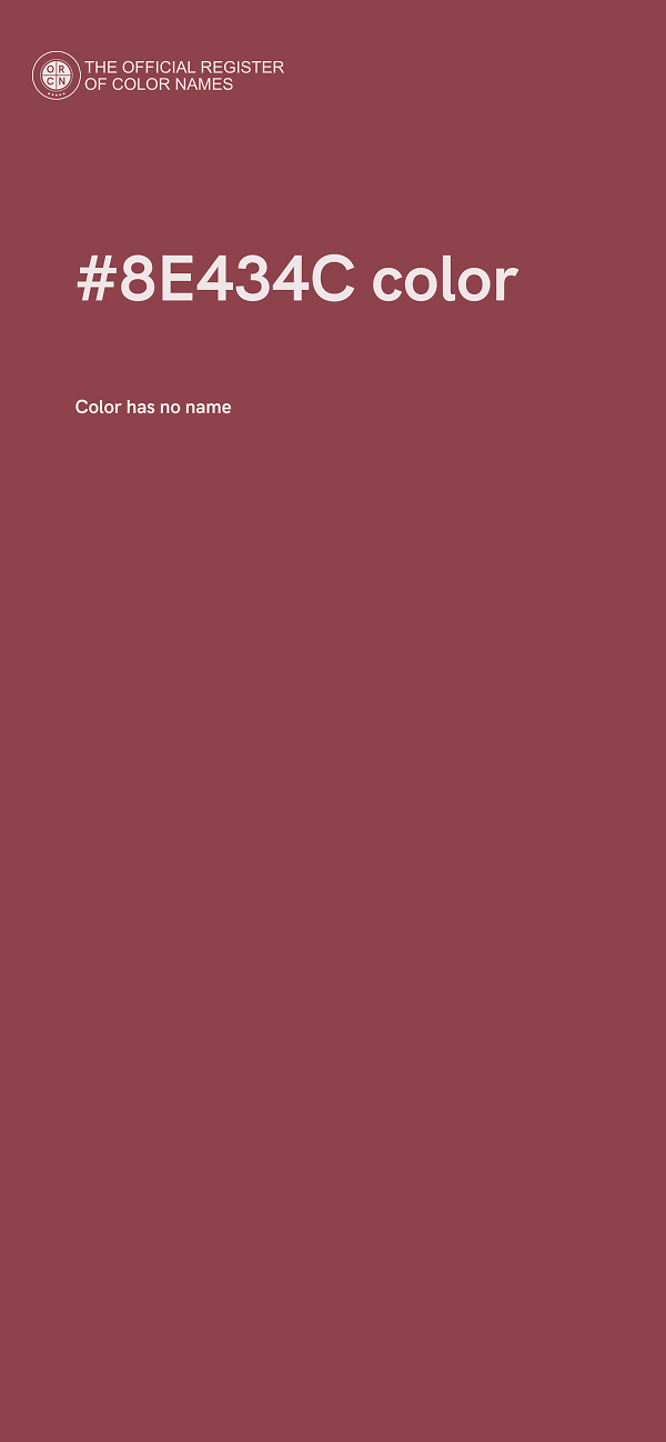 #8E434C color image