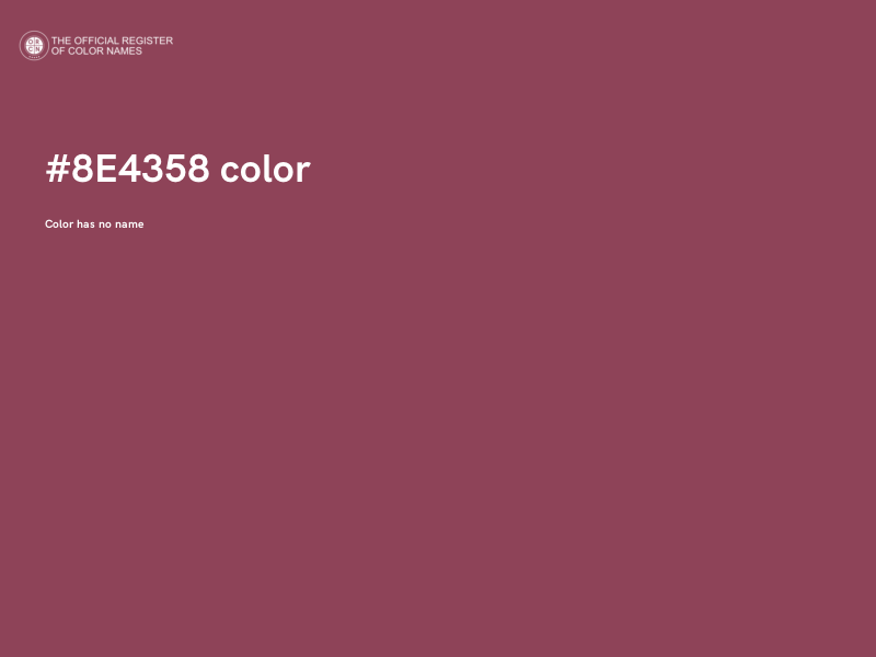 #8E4358 color image