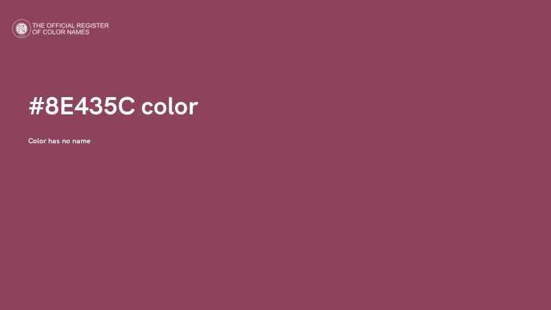 #8E435C color image