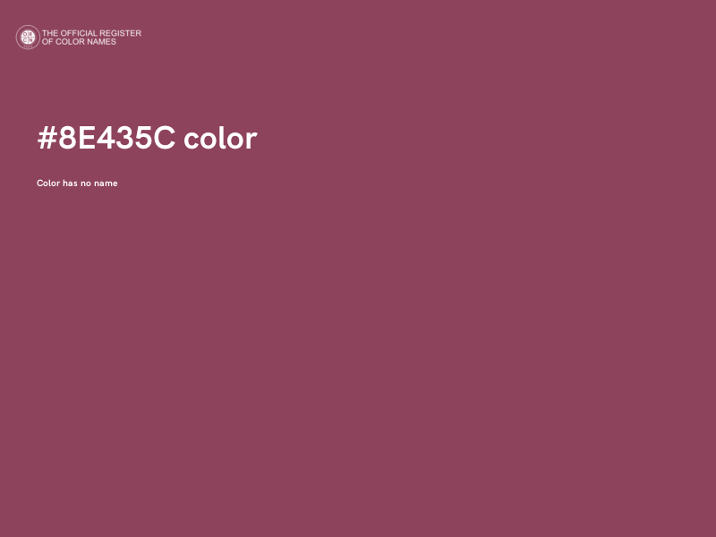 #8E435C color image