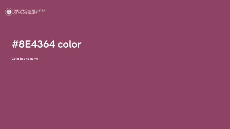 #8E4364 color image