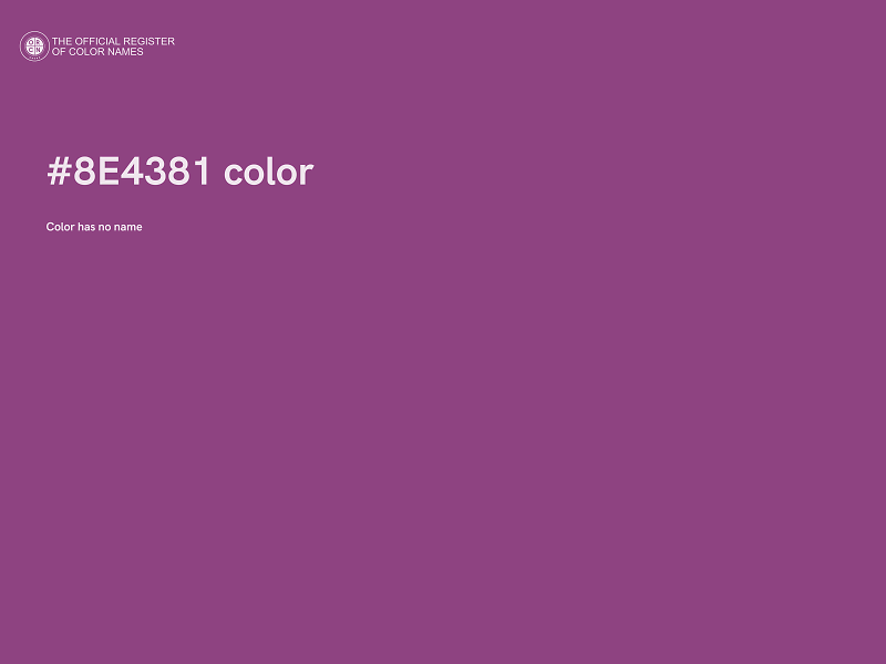 #8E4381 color image