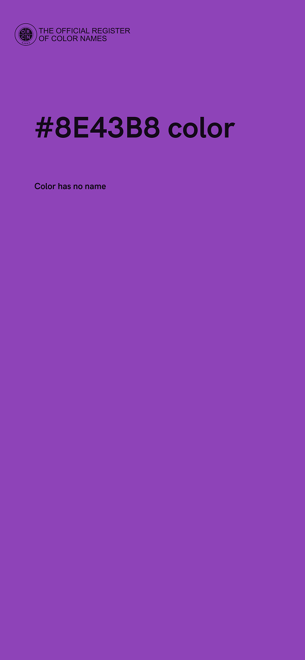 #8E43B8 color image