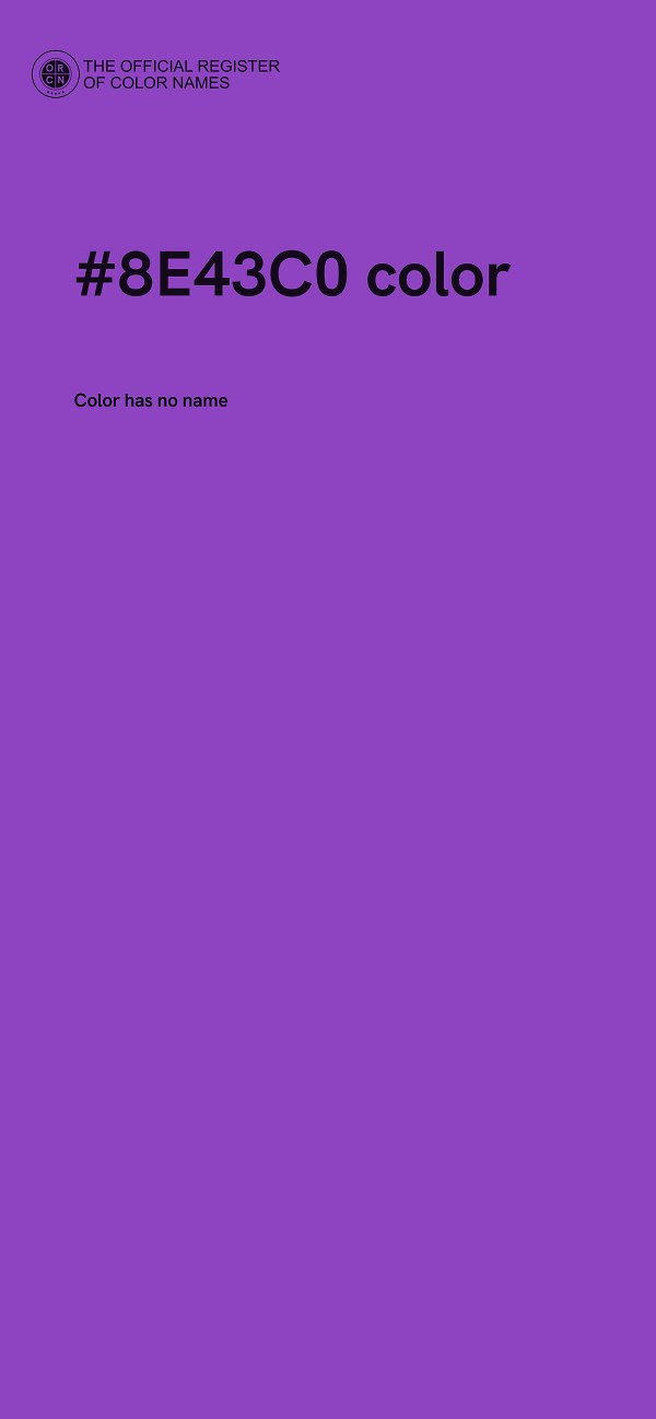 #8E43C0 color image