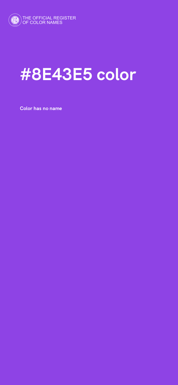 #8E43E5 color image
