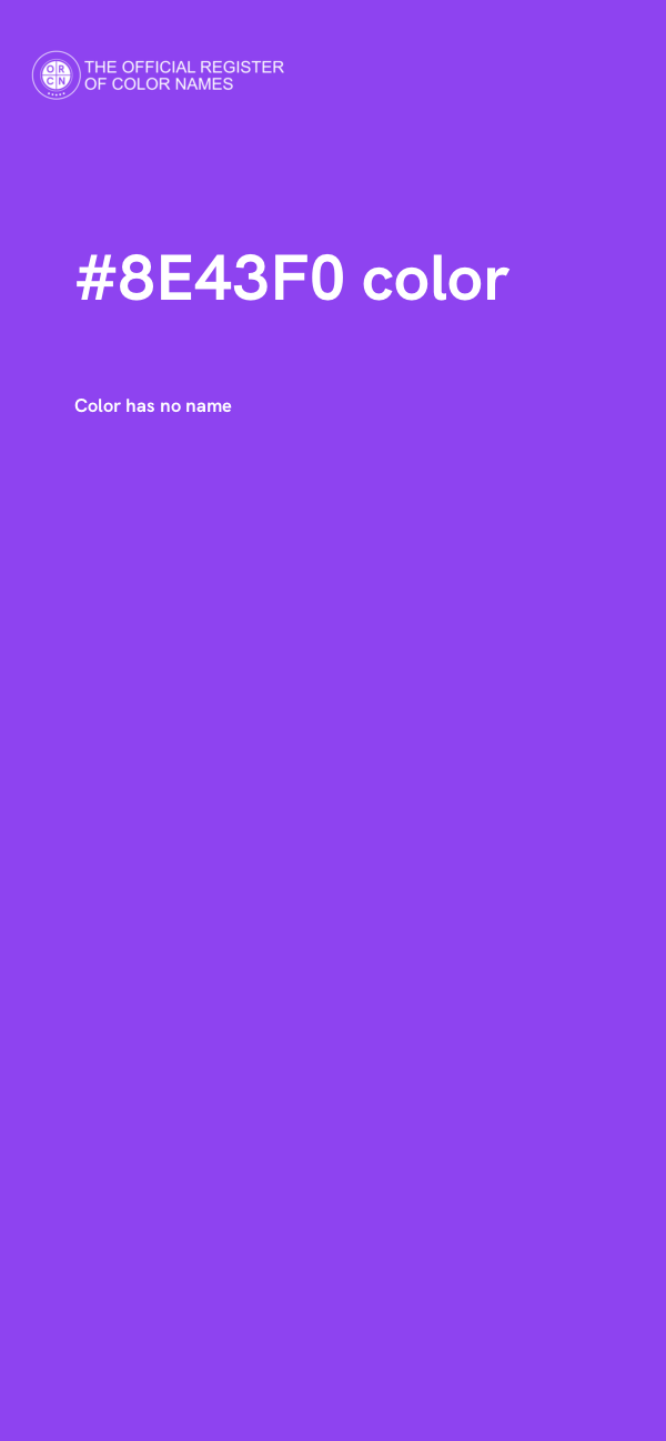 #8E43F0 color image