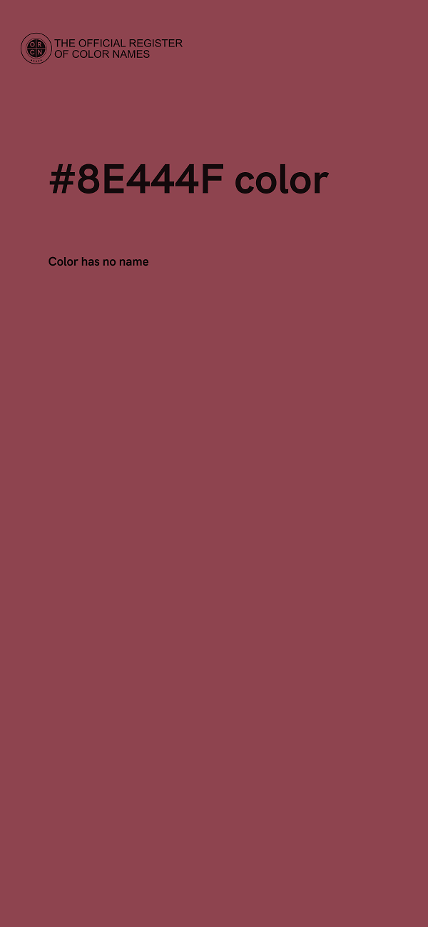 #8E444F color image