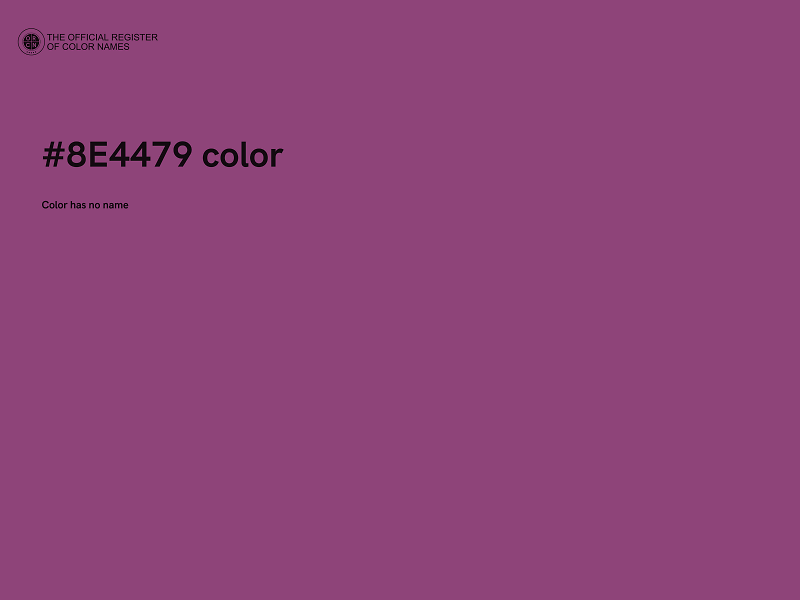 #8E4479 color image