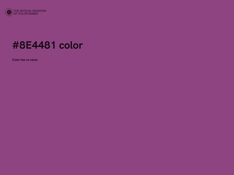 #8E4481 color image