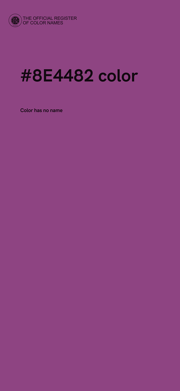 #8E4482 color image