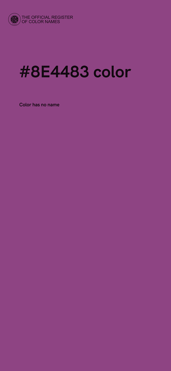 #8E4483 color image