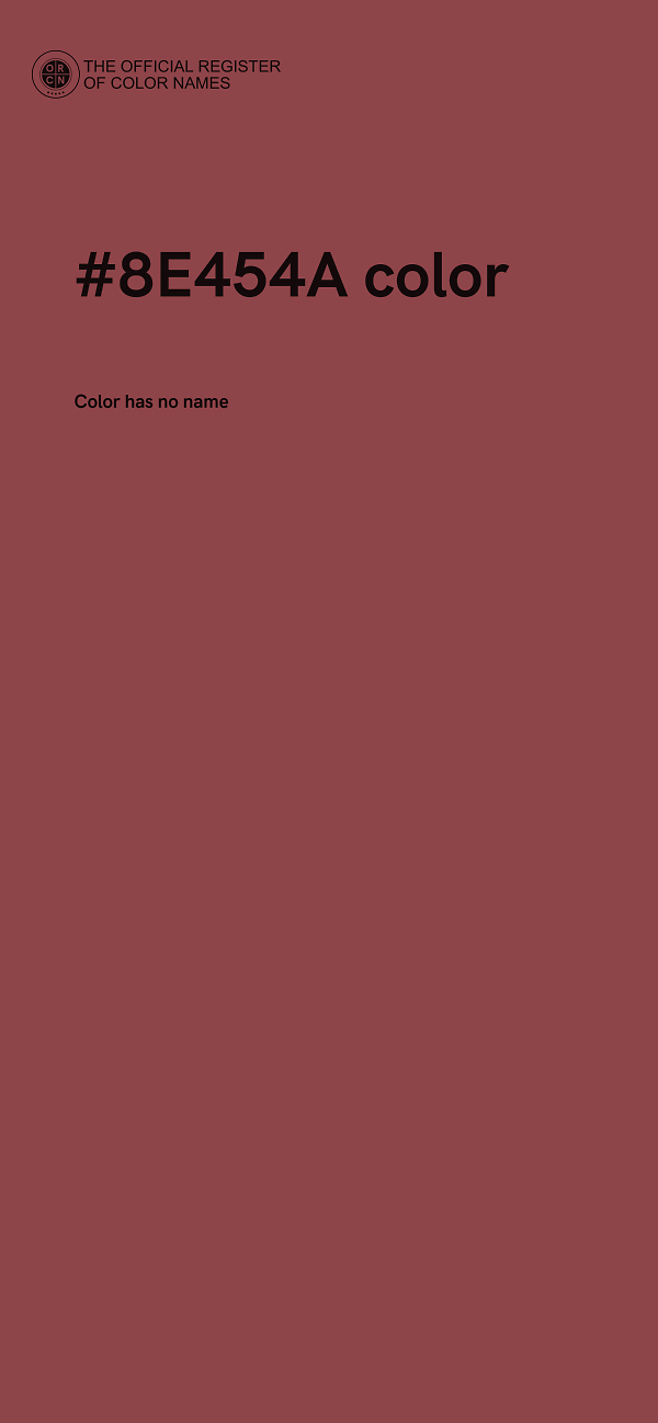 #8E454A color image