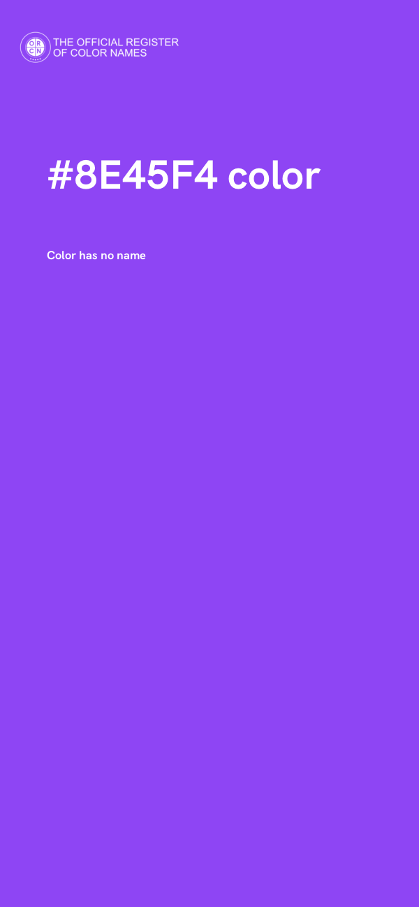 #8E45F4 color image