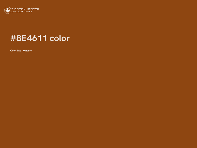 #8E4611 color image
