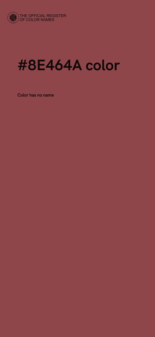 #8E464A color image