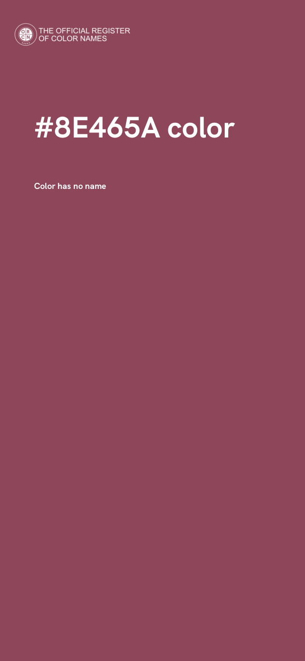 #8E465A color image