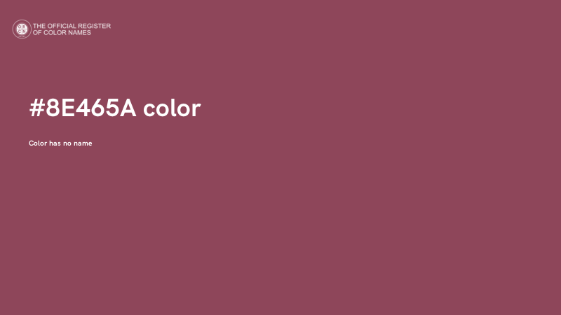 #8E465A color image
