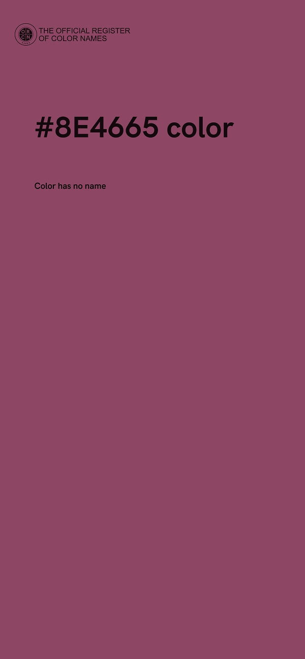#8E4665 color image