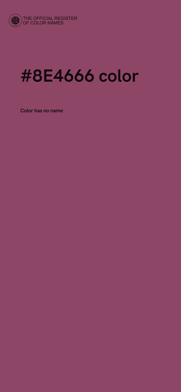 #8E4666 color image