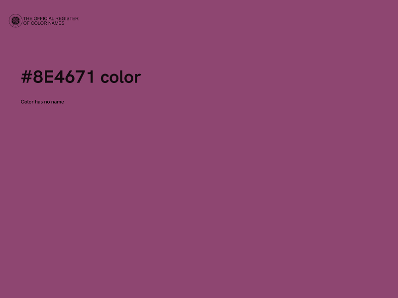 #8E4671 color image