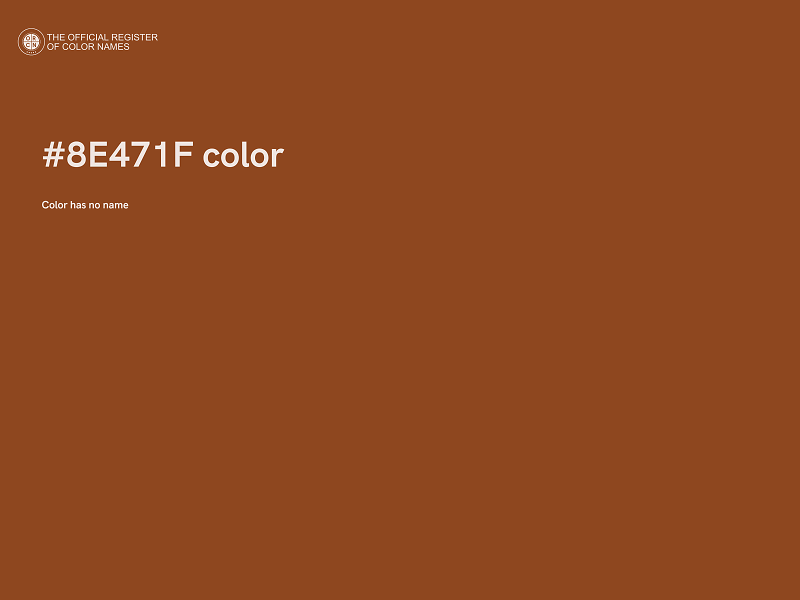 #8E471F color image