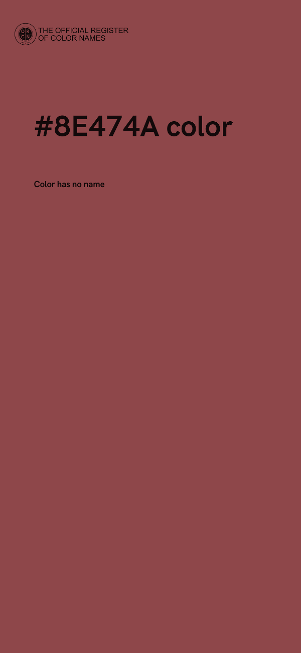 #8E474A color image