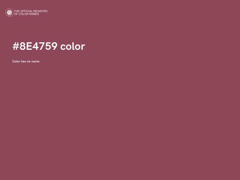 #8E4759 color image