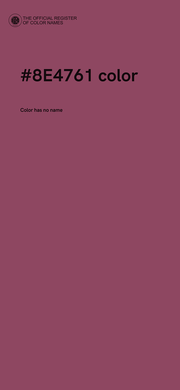 #8E4761 color image