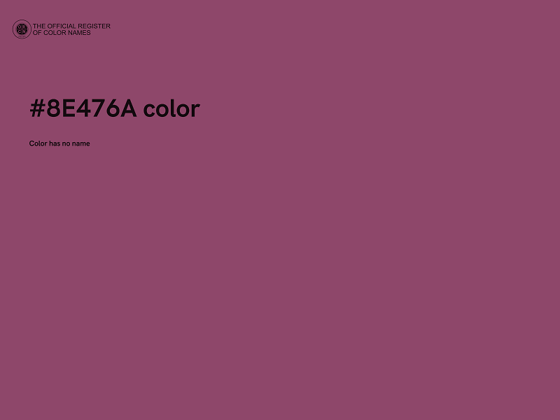 #8E476A color image