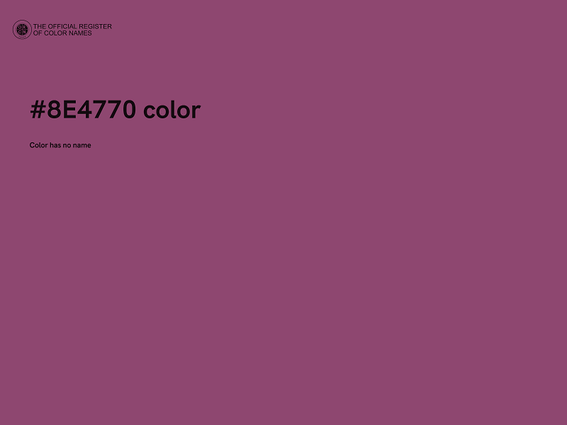 #8E4770 color image