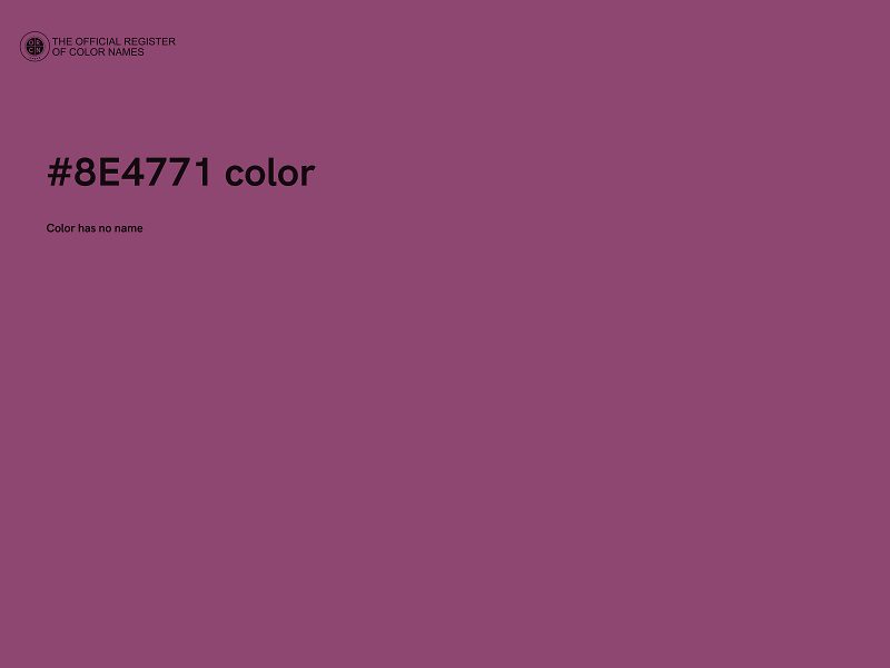 #8E4771 color image