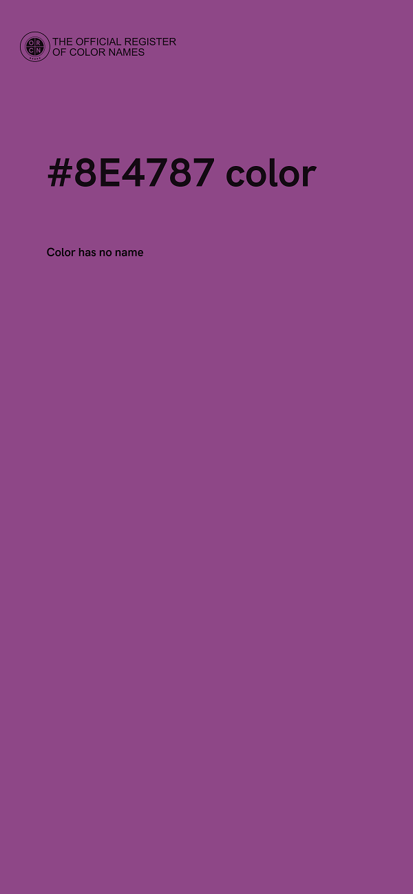 #8E4787 color image