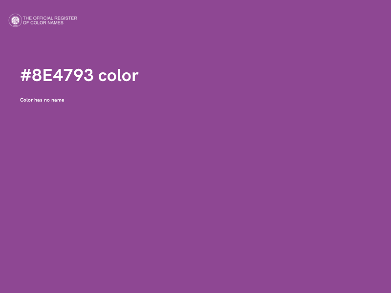 #8E4793 color image