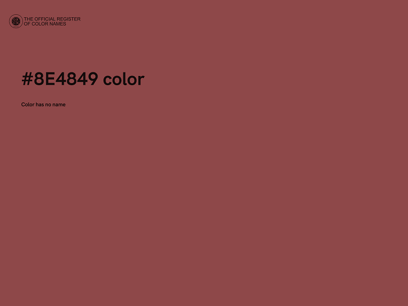 #8E4849 color image