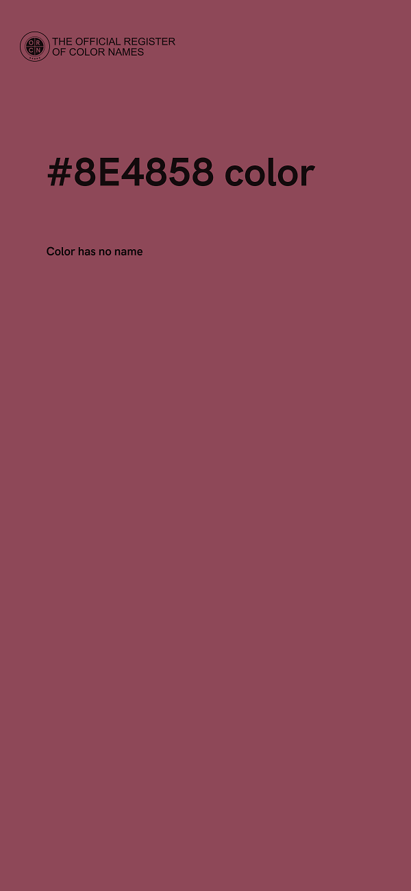 #8E4858 color image