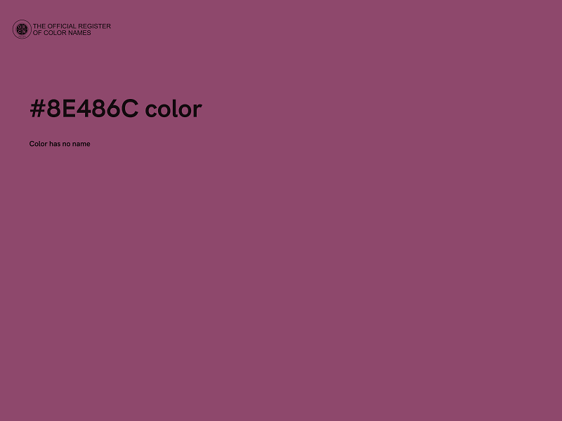 #8E486C color image