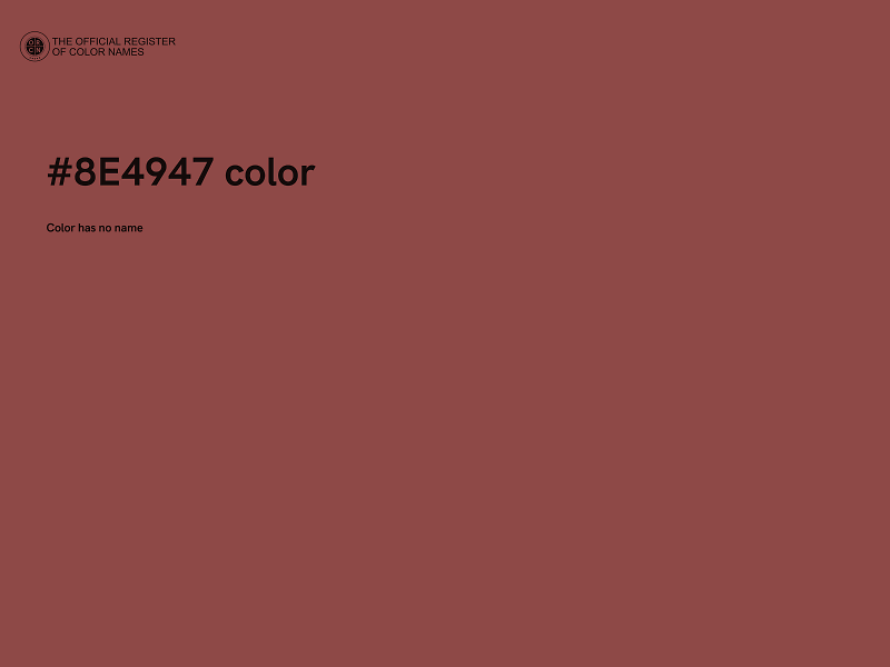 #8E4947 color image