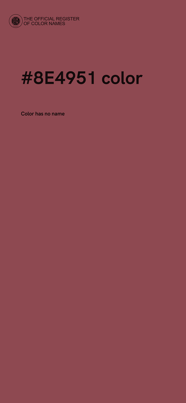 #8E4951 color image