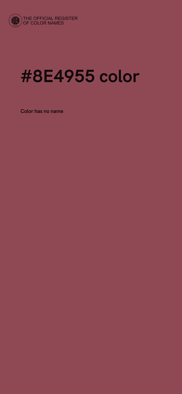 #8E4955 color image