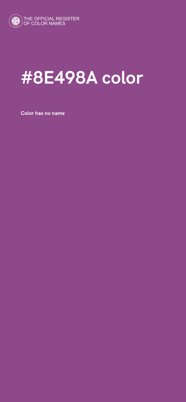 #8E498A color image