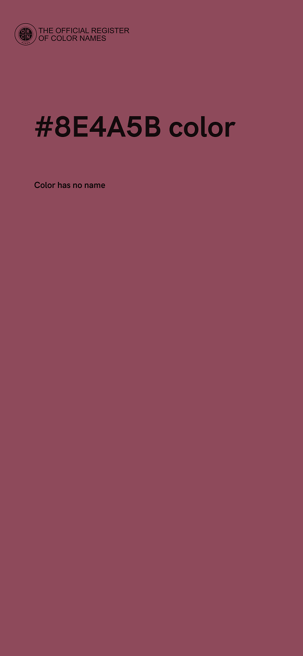 #8E4A5B color image