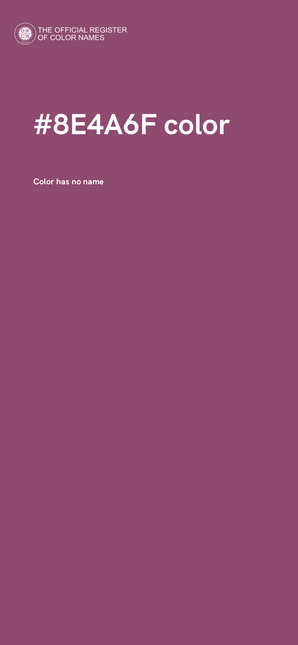 #8E4A6F color image