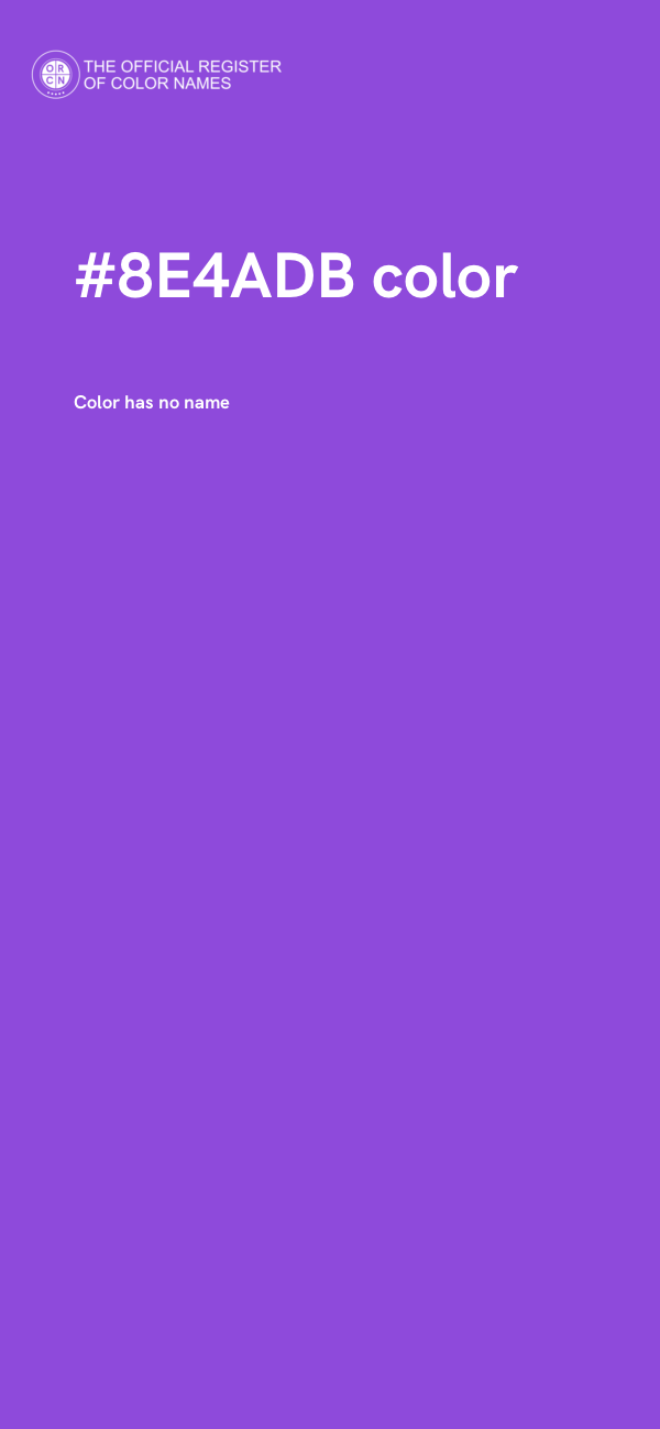 #8E4ADB color image